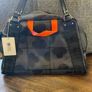 NWT Orla Kiely Shoulder Bag - Elephant Maze - Sharpie in Charcoal - NEW